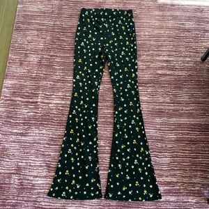 Topshop floral flare pants